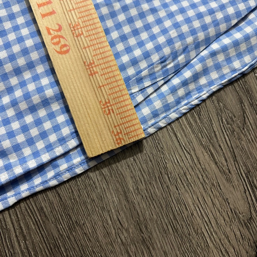Polo Ralph Lauren Button Down Shirt 3XLT Blue Gingham Classic Fit Big and Tall - Picture 5 of 9